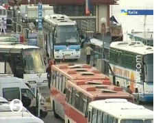 До Києва прибувають автобуси із прихильниками Януковича