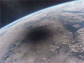 Так виглядає Земля із Космосу під час затемнення.