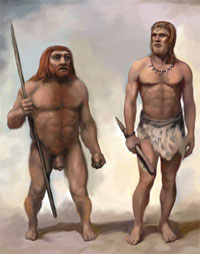 Неандерталець і кроманьйонець (предок сучасної людини)