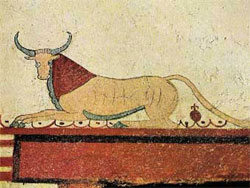 Бик. Етруська фреска VI ст. до н.е 