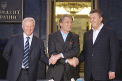 Президент Ющенко, прем'єр Янукович та Голова ВР Мороз домовилися на трьох. Чи надовго? 