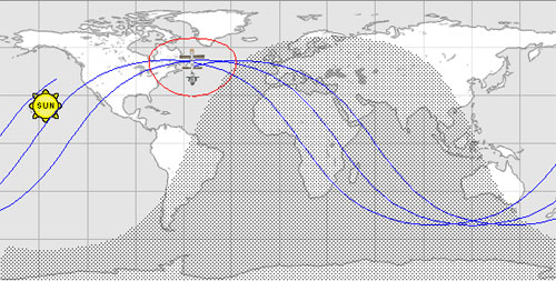 Траси проходження МКС станом на момент публікації