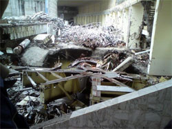 Машинна зала після катастрофи