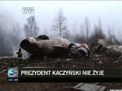 Сьогодні у авіакатастрофі у Росії загинув Президент Польщі Лех Качинський