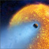 Hubble зафіксував поглинання планети зіркою