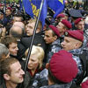 У Києві сьогодні знову блокували протестувальників