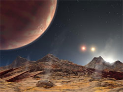Астрономи знайшли планету відразу з чотирма сонцями