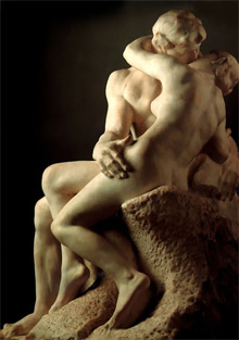 Пристрасне кохання Франческа да Ріміні та Пауло Малатесті надихнула не лише Данте на створення образу трагічно закоханих, але й французького скульптора Родена на створення композиції «Поцілунки»