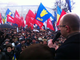 Близько десяти тисяч вінничан взяли участь у акції протесту опозиції