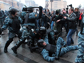 Московська поліція здійснює масові арешти бунтівників