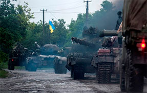 В бою під Сніжним українські військові знищили 11 «Градів», 3 танки та 5 бойових машин піхоти терористів