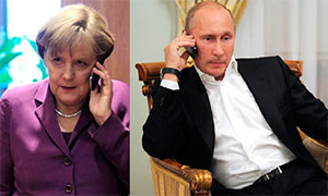 Меркель вимагає у Путіна пояснень щодо військових РФ на території України