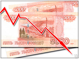 Центробанк Росії призупинив закупівлю валюти через падіння курсу рубля