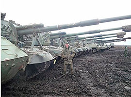 Розвідка виявила ще одну точку концентрації бронетехніки російських бойовиків