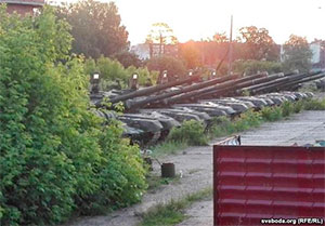 Російські танки у місті Клинці Брянської області, що біля кордону з Білоруссю. 5 червня 2016 року
