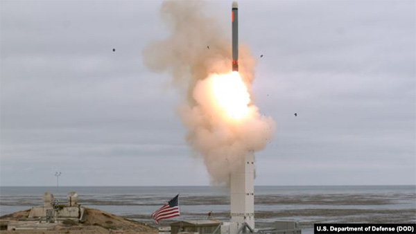 У США поновили випробування ракет середньої дальності