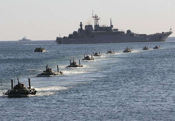 Окупаційна армія проводить навчання у Чорному морі
