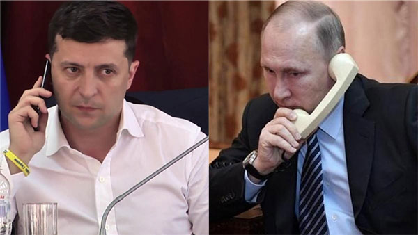 Зеленський поговорив з Путіним по телефону
