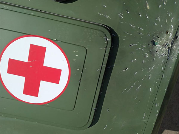 Російські військові атакували санітарний автомобіль ЗСУ