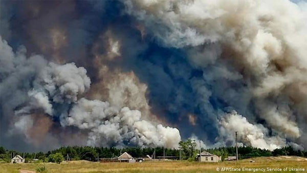 Пожежі на Луганщині: одна з версій - обстріли з території ОРДЛО
