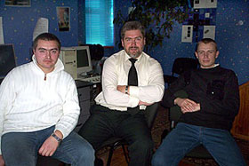 Зліва направо: Дмитро Кириленко, Юрій Іващенко та Олег Геращенко. Фото: Ганна Варавва/Велика Епоха 