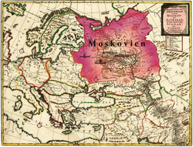 Карта Московії 1717 р. 