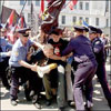 Міліція затримала чотирьох учасників мітингу біля парламенту